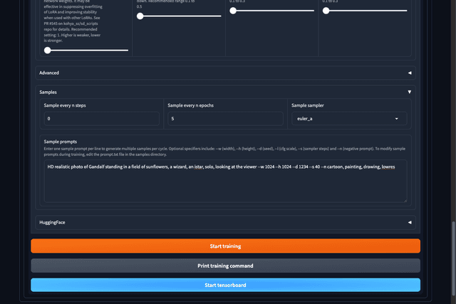 Generate samples during training to visually track your progress.