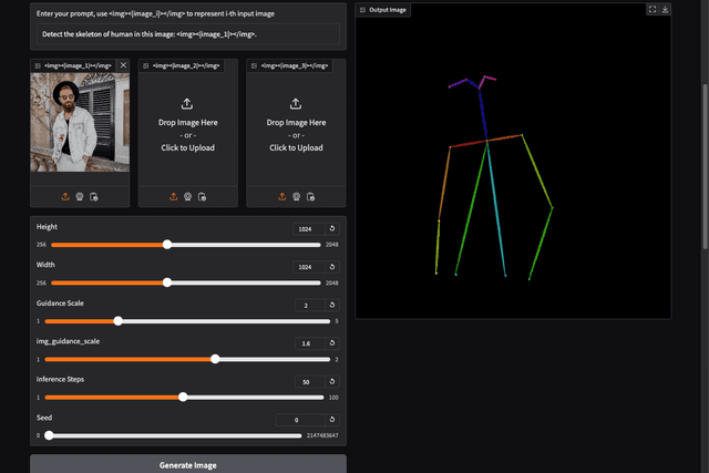 Simulate OpenPose preprocessing without using any additional networks or tools.