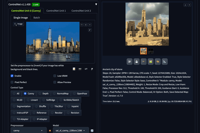 Use ControlNet to influence the compostion and subject matter of the image.