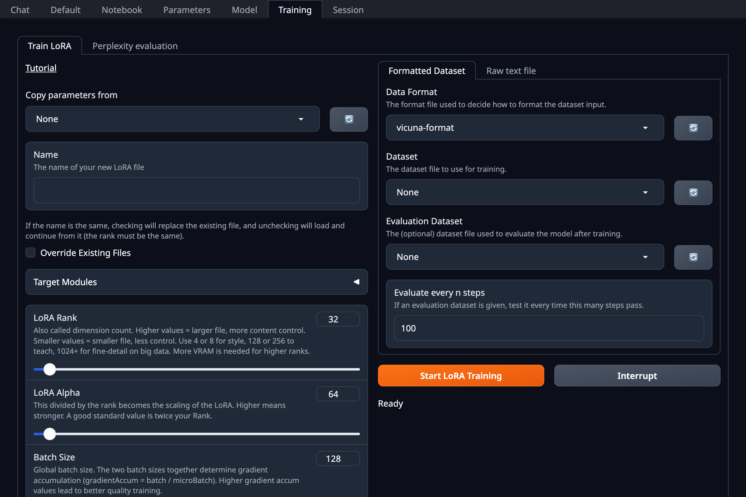 Text Generation Web UI | Open Laboratory