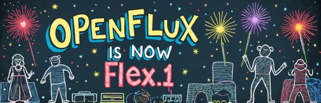 OpenFLUX transition to Flex.1 artwork