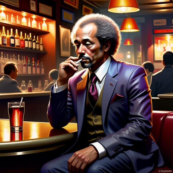 AI-Generated Man at Bar
