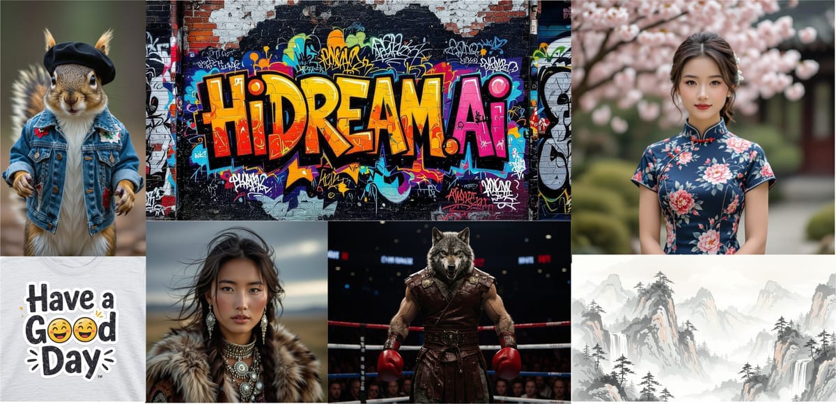 Collage of images generated by HiDream-I1 Full