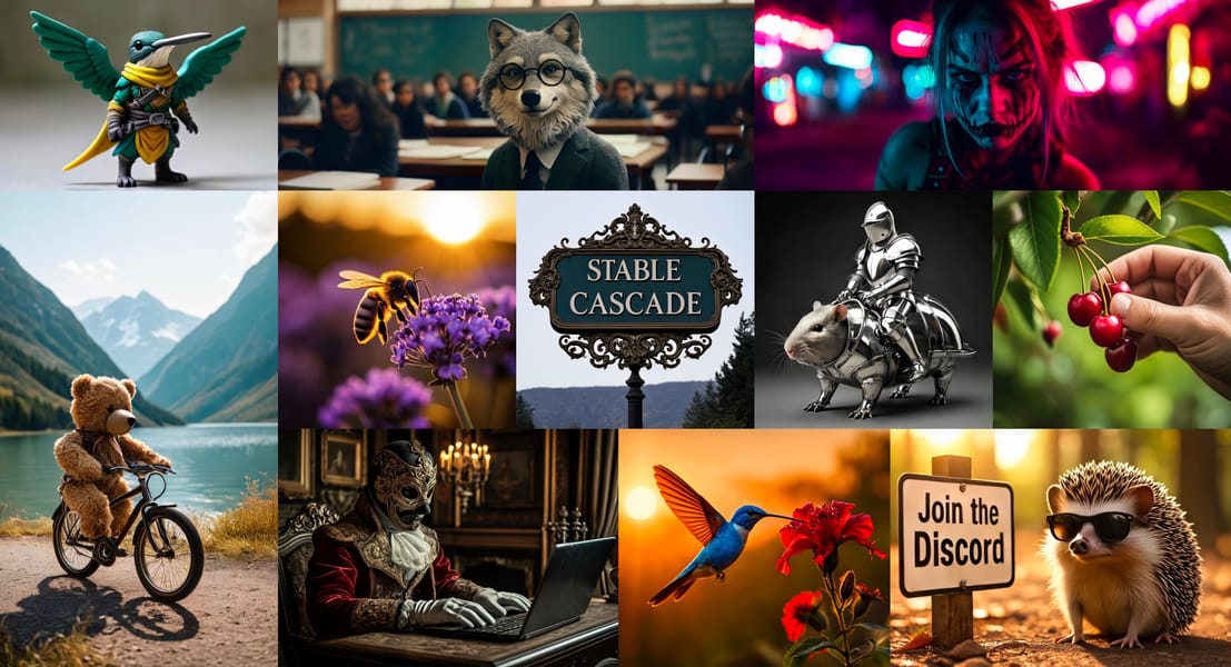 Stable Cascade output collage