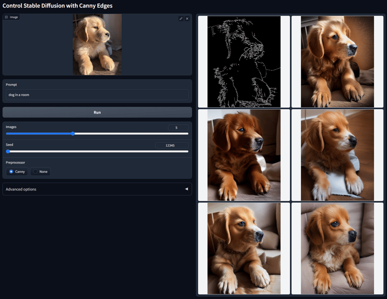 Batch test of ControlNet SD 1.5 Canny model output