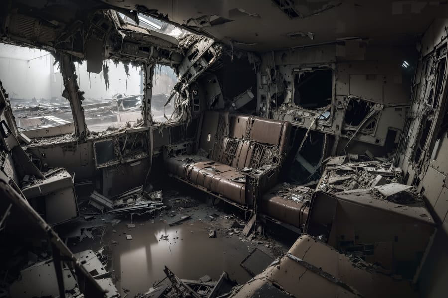 Interior scene upscaled output