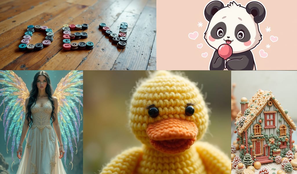 Collage showcasing image outputs from FLUX.1 [dev]