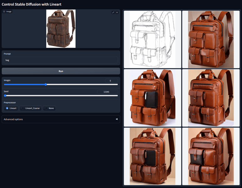 Lineart-based control with Stable Diffusion