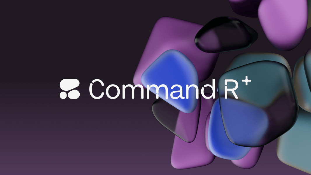 Command R+ model name and visual motif