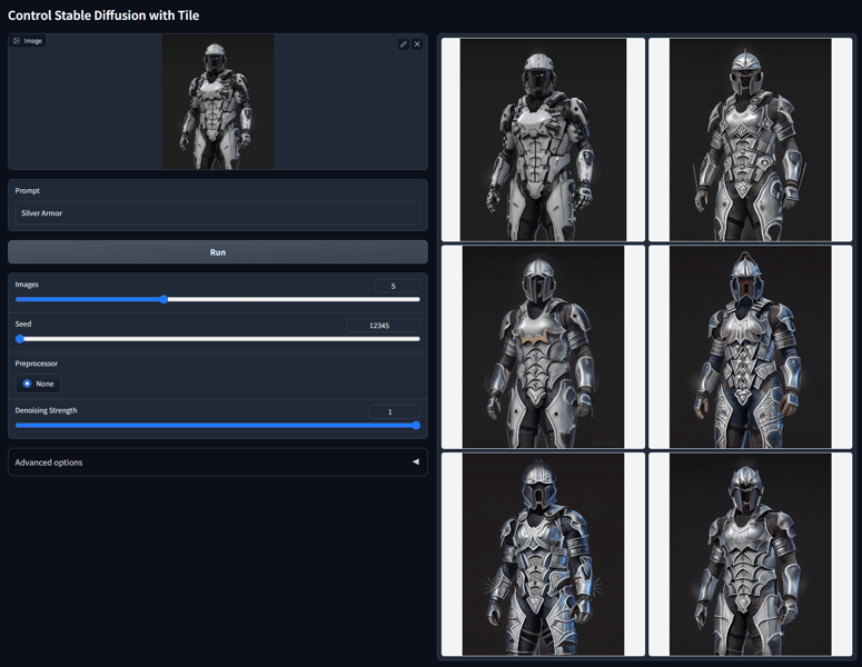 Detail refinement in ControlNet Tile