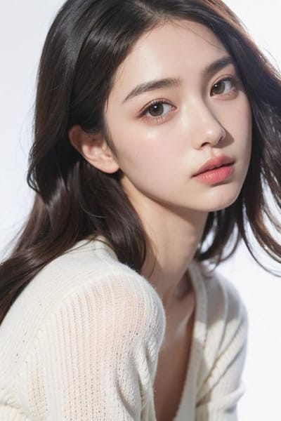 MajicMIX Realistic output: detailed face and hair for a young woman
