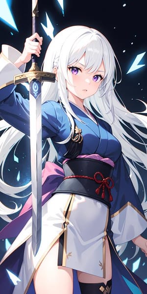 Anime character with sword