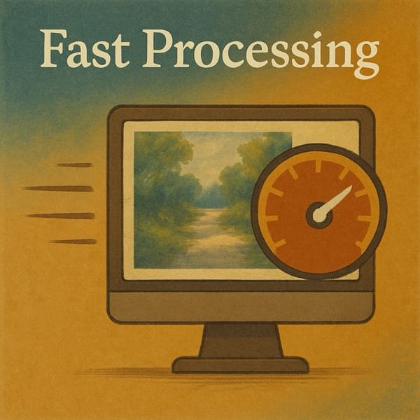 Conceptual illustration highlighting fast generation
