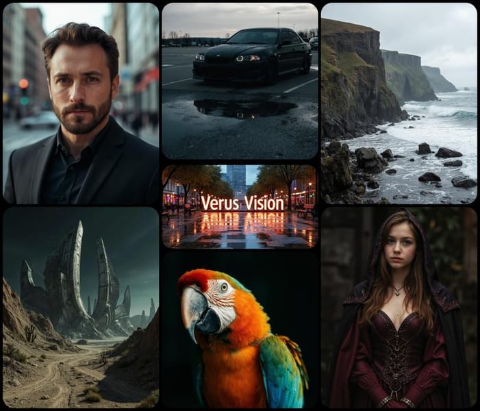 Collage of images generated by Realistic Vision